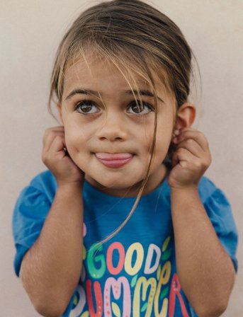 Boboli Knit T-Shirt Flame - Blue - 116