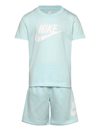 Ks-Knit Short Set Blue Nike