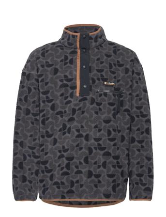Helvetia Ii Printed Half Snap Fleece Sport Sport Clothing Sport Fleeces & Midlayers Black Columbia Sportswear