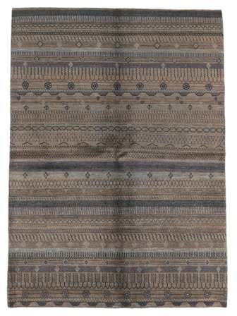 Alfombra Moderno Afghan Fine 169X238 Marrón/Negro (Lana, Afganistán)