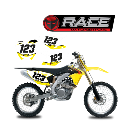 Tävlingsnummerplåtsdekaler - Suzuki DR-Z 400 2000-2025