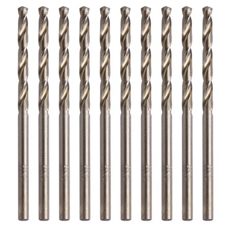 Snabbgående HSS-ståls mini-borr för metall 10 st för att borra hål i icke-järnmetaller
