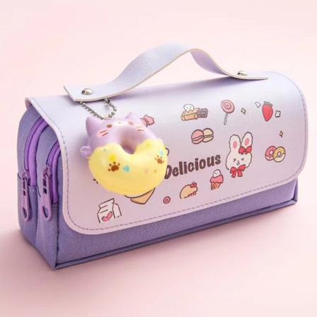 E Cat Case Stor Pennlåda Pennväskaubbellager Kawaii St
