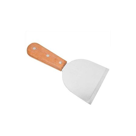 Grillspatel i rostfritt stål, tårtsspatel i trähandtag, äggpaj, biff, pizzaspatel, stekspade, grill