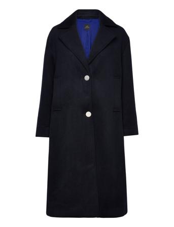 Coat Outerwear Coats Winter Coats Marineblå Armani Exchange*Betinget Tilbud