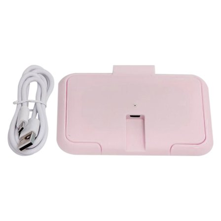 USB Bærbar Baby Våtservietter Varmer Konstant Temperatur for Hjem Bil Utendørs Rosa