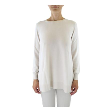 Kangra, Round-neck Knitwear Wit, Dames, Maat:M