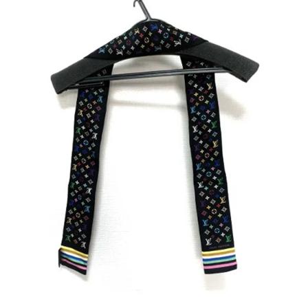 Louis Vuitton Vintage Pre-owned Silk scarves svart, Dam Vintage Accessoarer, Dam, Storlek: ONE SIZE