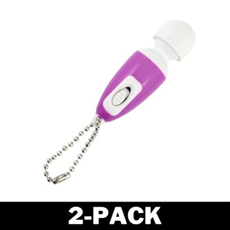 Mini Vibrator med Nyckelring Flera Färger Lila