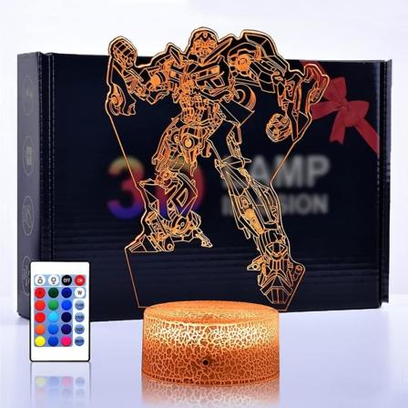Transformers Bumblebee Robot Lysende Camaro Racerbil Nattlys Sidebordlampe Som Gave Til Barn Eller Voksne, Dekorativt Lys Til Barnerom/Stue,chris