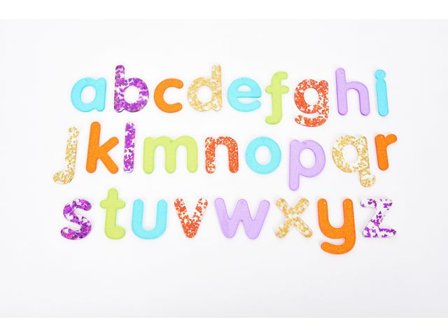 tickit Sensosriska bokstäver glitter 26/fp - Lyreco - Skola och förskola - Klassrummet / Lära - Sensoriska produkter