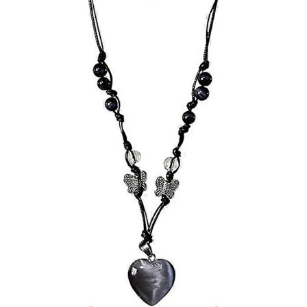 Halsband Halsband Dragsko Justerbart Halsband med Rosa Svart Hänge Rock y2k Stil Halsband för Kvinnor och Tonårsflickor Tonårspojkar svart