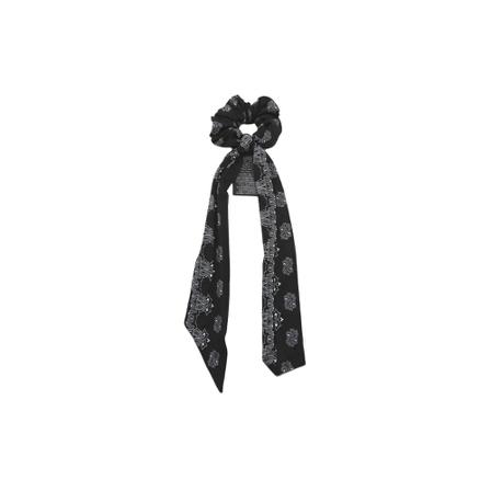 Saint Laurent Long Bandana Scrunchie , Zwart , Dames , Maat: ONE Size Haaraccessoires