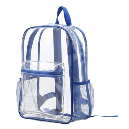 Gennemsigtig Rygsæk PVC Rugsæk BLÅ
