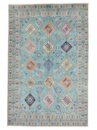 Hand Knotted Kazak Fine Rug 206X311