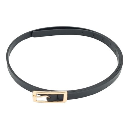 Complement Stilrent Bälte I Imitationsläder 1,5 Cm Brett Med Spänne Skärp Dam Guld M