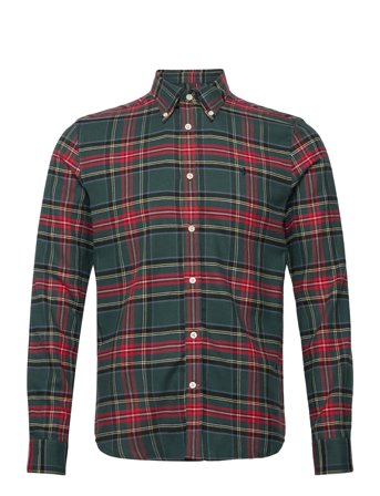 Morris | Soft Twill Tartan Shirt-Slim Fit | L