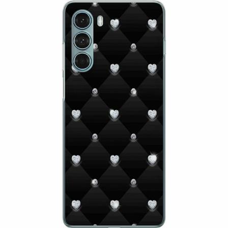 Motorola Moto G200 5g Genomskinligt Skal Diamant Hjärta