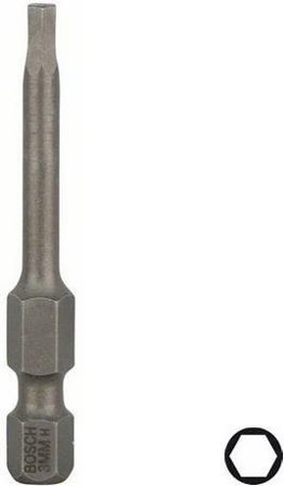 Bosch HEX Bits HEX3 3-pak 49mm, Maskintilbehør & forbrugsvarer