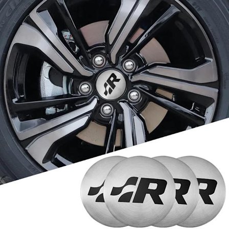 4 stk. 56 mm Bilhjul Center Nav Kapsel Badge Emblem Mærkat Dekal Til Volkswagen GTI R-Line R Polo T5 Golf Passat Scirocco