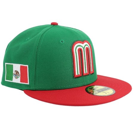 New Era - Zelená fitted Kšiltovka - Mexico World Baseball Classic 26 59FIFTY Green/Red Fitted @ Hatstore