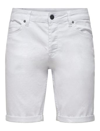 Onsply Reg Twill Pk 1817 Jeansshorts Denimshorts Hvit ONLY & SONS