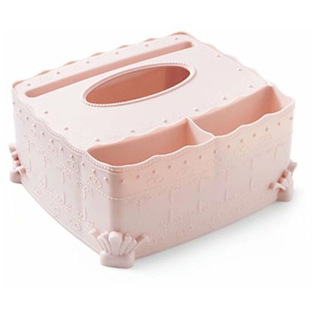 Servettlåda, servetter med låda, rosa servettlåda