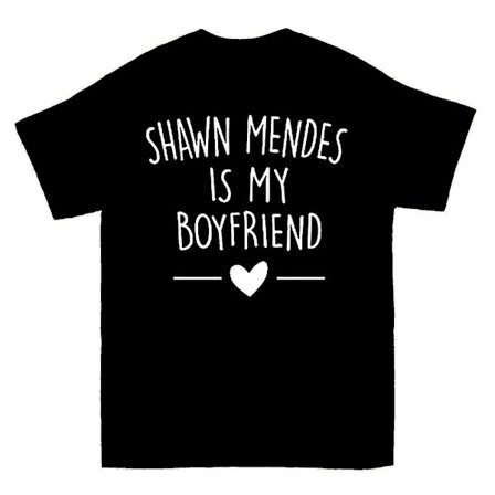 Shawn Mendes är min pojkvän Enorma T-shirt
