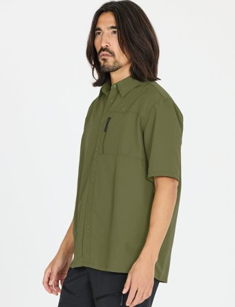 Whistler Elm M S-S Shirt - Khaki green - L
