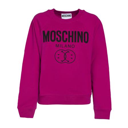 Moschino, Sweatshirts Różowy, Kobieta, Rozmiar: S