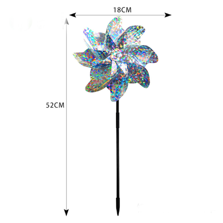 Fugleafskrækkende vindmølle 8 blade 1-pak