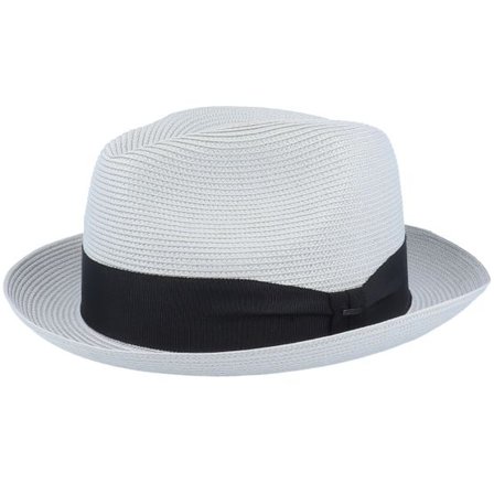 Bailey - Grå straw Hatt - Craig Light Grey Straw Hat @ Hatstore