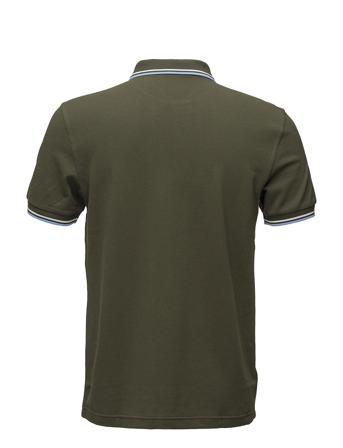 Twin Tipped Fp Shirt Polos Short-sleeved Grønn Fred Perry