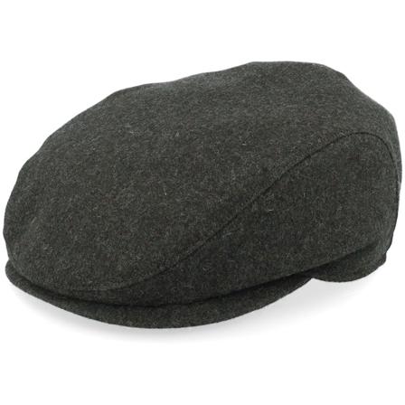 Wigéns - Grün flatcap Cap - Ivy Slim Cap Ear Flap Olive Melange Flat Cap @ Hatstore