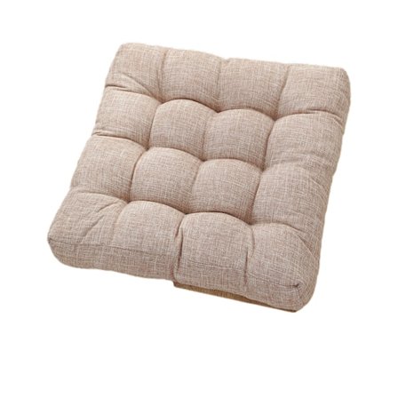 Paksunnettu puuvillapellavainen neliönmuotoinen tatamimatto (45*45cm)