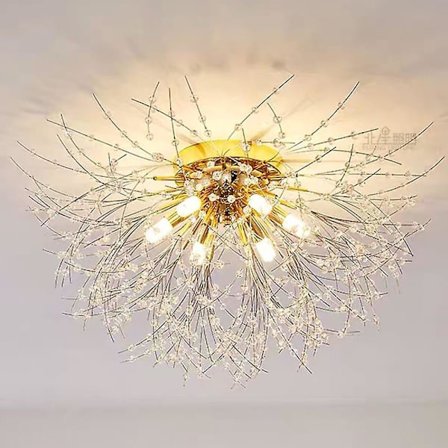 70 cm Hengelampe Design Flush Mount Lys Armatur Metall Messing