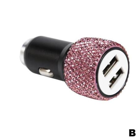 2 I 1 Dual Usb Port Snabbladdning Billaddare Safety Hammer Dia