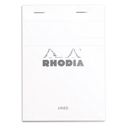 Rhodia Block Vit No.13 Linjerat