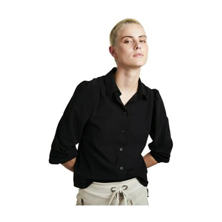 Jane Lushka Blouse Ivy Technical Jersey , Zwart , Dames , Maat: S