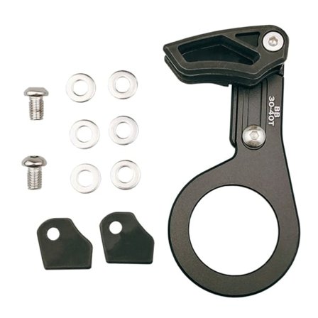 Sykkelkjedefører MTB 1X System ISCG 03 ISCG 05 BB-aksel Postmontert maskinert anodisert enkelplate MTB sykkelgirguide Black BB