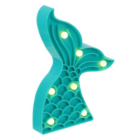 Merenneidon pyrstö yövalo Merenneito juhlatarvikkeet yövalo (Ei paristoa)[D]