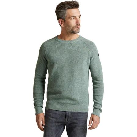 Vanguard Round-neck Strik Grøn, Herre Strik, Størrelse: XL