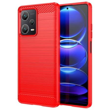 Carbon Flex Xiaomi Redmi Note 12 Pro Plus skal - Röd