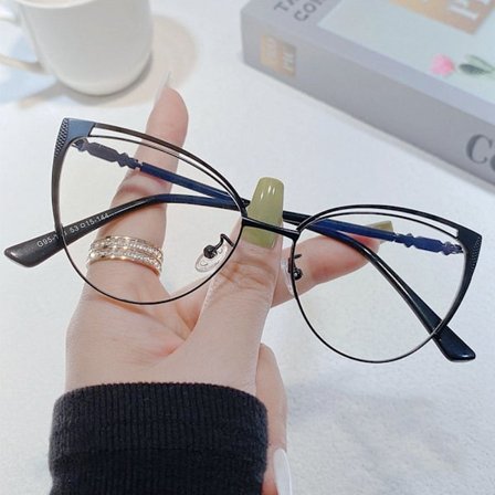 Anti-Blue Light Briller Firkantede Briller SORT