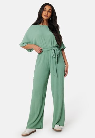 BUBBLEROOM Antonia jumpsuit Dusty green Klær