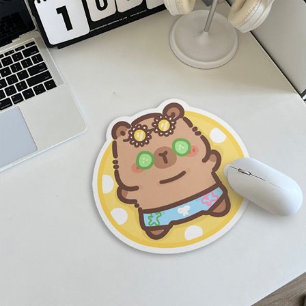 Halkfri Musmatta Capybara Dator Tangentbord Halkfri Skrivbordsunderlägg