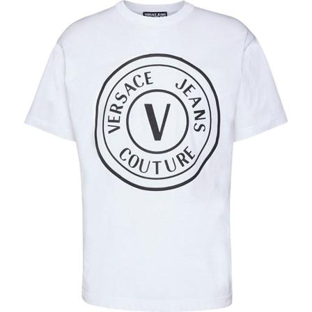 Versace Jeans Couture, T-Shirts Biały, Mężczyzna, Rozmiar: S