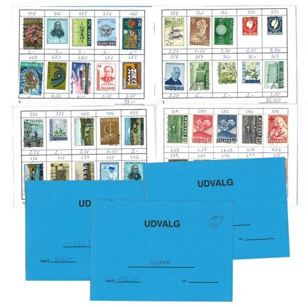 Island - Dubletpakke med ufyldte udvalgshæfter - Postfrisk og/eller stemplet