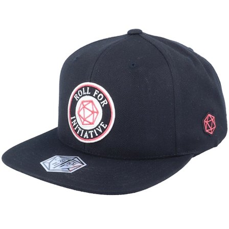 Critiql Hit - Black - snapback - Cap - Roll For Initiative Logo Black Snapback - Hatstore