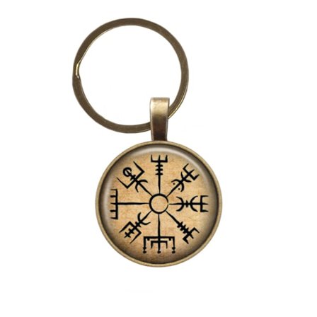 Viitta Vegvisir Viking Compass Nordic Mythology Asatro Avaimenperä - varastossa